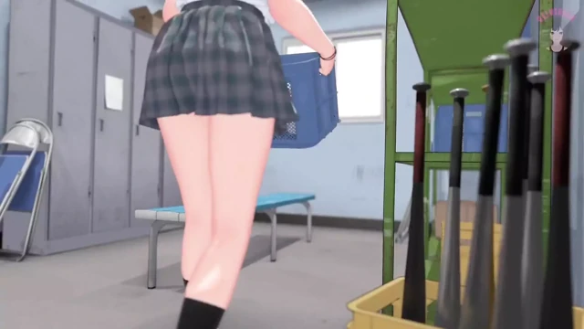 Soyunma odasında seksi üçlü seks