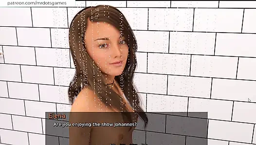 DMD - Elena ve Elly duşta oynuyorlar sonra gittim ve siktim