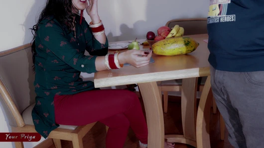 Priya Bhabhi firting, romance and sex with young devar and creampie