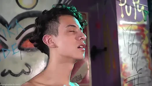 Boy on the Stocks Fucked Raw