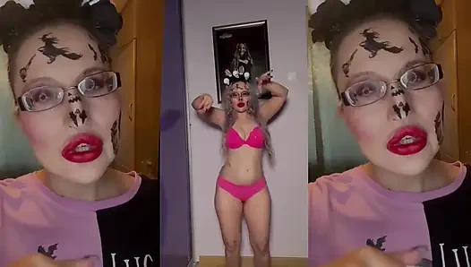 Kadın kılıklı teslimiyet - gözlük ve ruj aşağılama findom goaldigger'dan asmr klibi