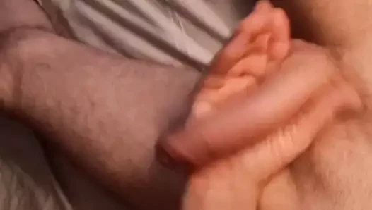 Mate jerks my cock