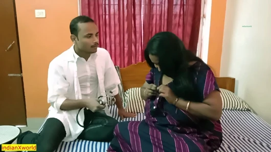 Indian naughty young doctor fucking hot bhabhi!! With clear Hindi audio