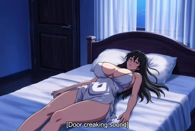 Üvey oğlu üvey annesiyle aynı yatağı paylaşıyor ve onu arkadan sikiyor