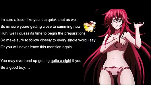 Rias gremory gözetleyen bir tom'u cezalandırıyor – femdom joi