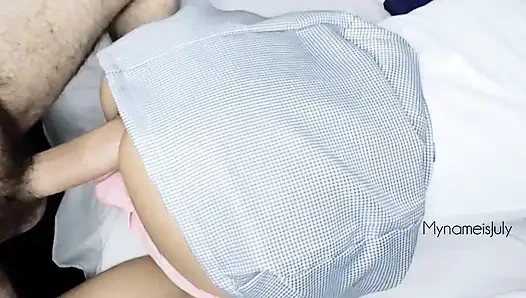 Pervert takes a schoolgirl to his house to fuck when mom is not at home