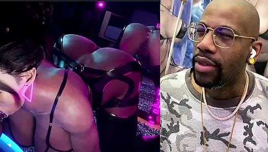 Panam götü açıktayken sert büyük zenci yarağı dildosunu gırtlağına kadar alıyor, büyük götlü sürtük büyük zenci yarağı tarafından sikiliyor