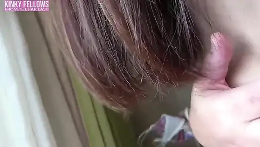 D-cup ofis meleği gırtlağına kadar çekici bir dönemeci içine girerken Minato zarafeti ortaya çıkar