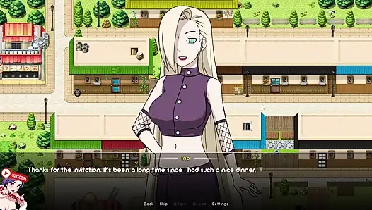 Naruto'nun Ichiraku'da Ramen yemesi için INO ile randevusu