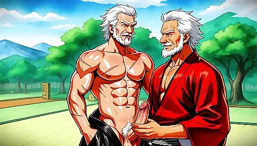 Anime ve manga erotik adam sanat seti