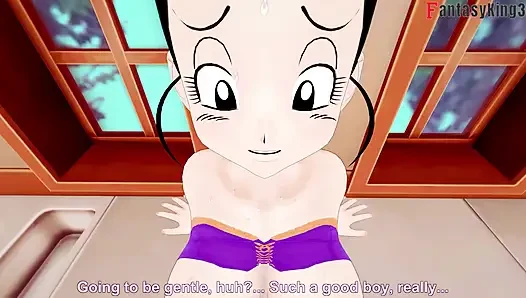 Chichi lavaboya sıkışıyor ve Gohan onu sikiyor - dragonball zex serisi