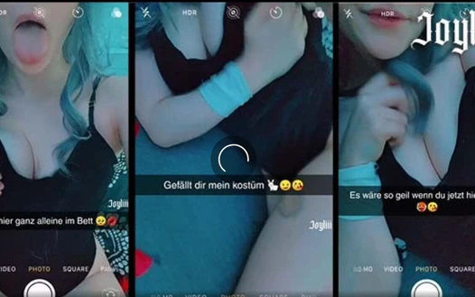 Evde tek başına ve snap online'da geri dönüyor