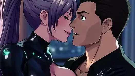 Ölümcül Cy robot suikastçı Nova lüks penthouse ateşli 3 boyutlu anime tutkusunda hedef victor'unu baştan çıkarıyor ve öğütüyor