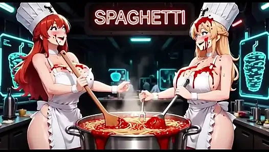 Komik aşçı videosu, ai animasyon