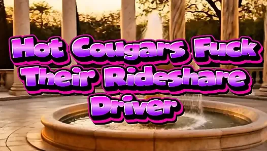 İki ateşli cougars, biniş şoförlerini sikiyor