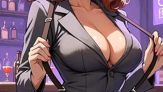 Taş devrinden gelecekteki edepsiz konuşma yolculuğuna seksi kadınlar