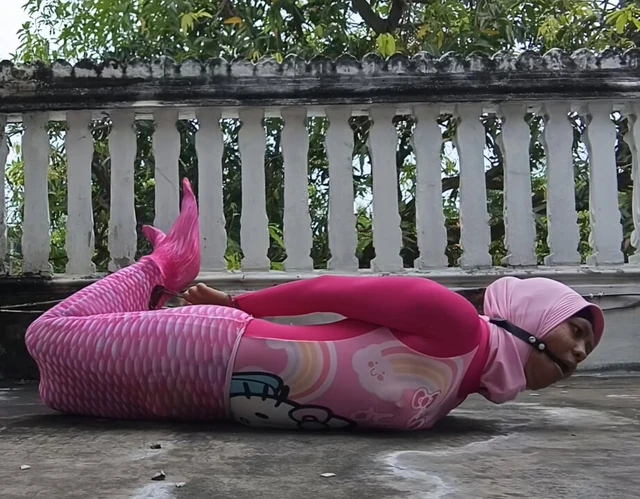 Swimsuit Mermaid Bondage Outdoor