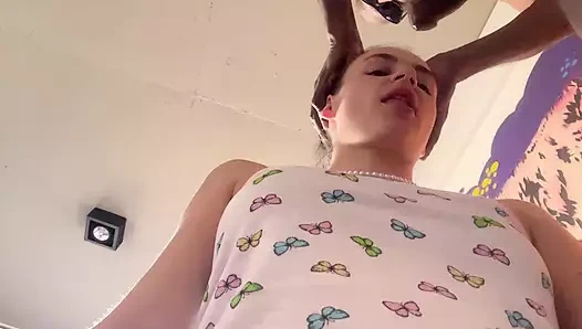 Siyah bir adam tarafından sikiliyorum ve selfie çekiyor