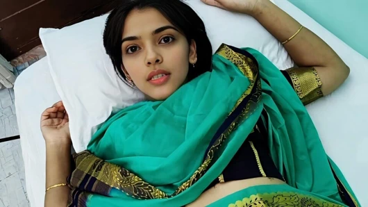 Hintli üvey anne tek kişilik yatağı paylaştı ve üvey oğlunu mutlu etti tam Hintçe ses