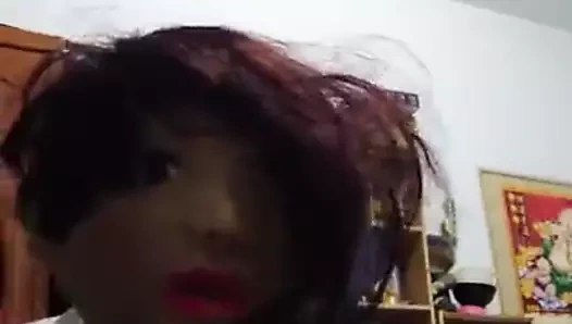 Kigurumi içinde zentai Mastürbasyon 3