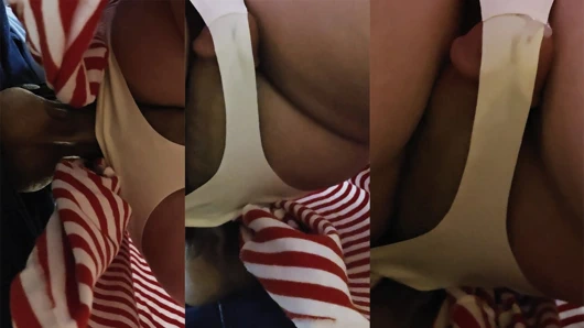 She Hides Stranger's Inside Her Panties in Subway Metro Until He CUMS Huge Load