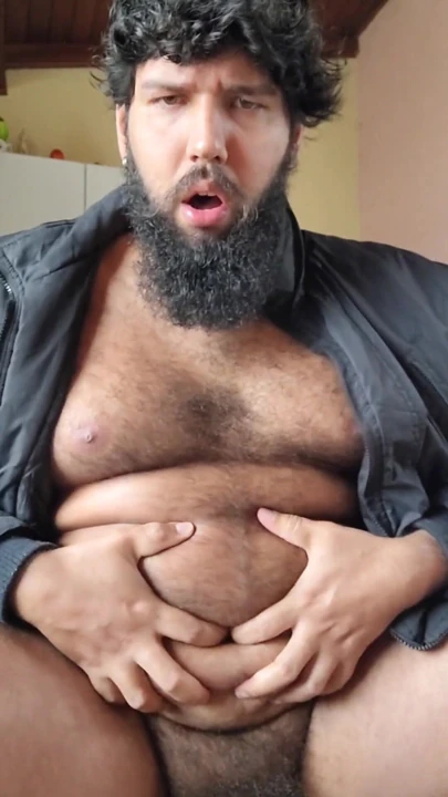 luksmen1gainer,  burps, jerkoff, cum shot, fat, beard, chubby | Clip 1