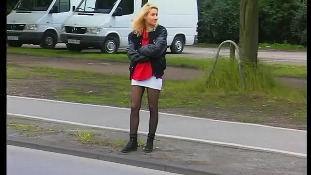 Ateşli Alman açık havada seks