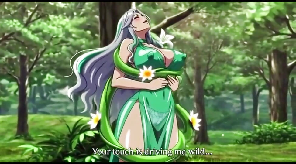 Sensual Forest Fantasy Vines Squeeze Her Big Boobs and Hips