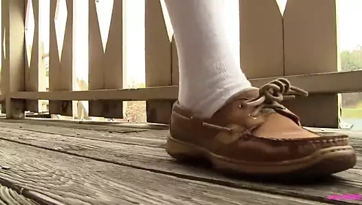 Bella sperry üst düzey gürültü dokunarak ve ezme