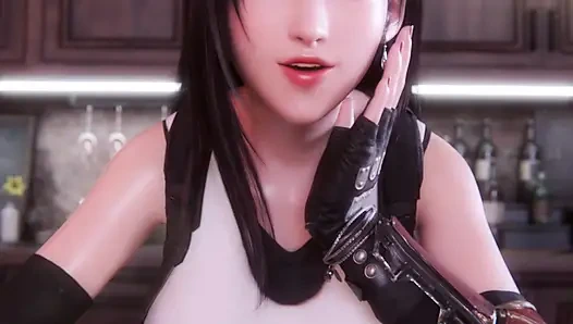 Final fantasy vii - tifa yalnız (vr 4k hentai3d animasyon)