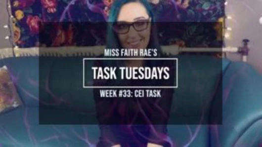 Sürtükler için bir pişirme görevi - Bayan Faith Rae'nin kadın egemenliği sesli cei döl yeme talimatları - hd 1080p mp4