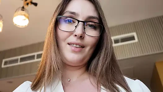 Busty milf stepmom teaches stepson how to fuck