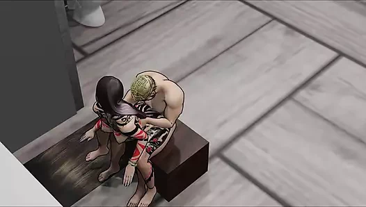 Cockizilla hikayeleri bölüm 5- şişman memeli ve götlü ateşli dövmeli kadın banyoda sikişmeyi seviyor (bella krem ve davon)