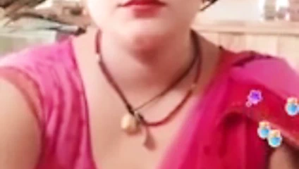 Canlı Hint kırmızı seksi büyük boob aunty