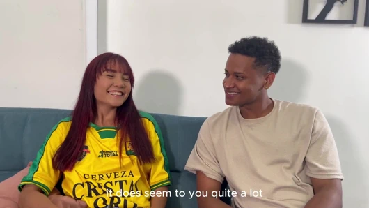 WE FUCK A CO-WORKER AND SHE CHOKES ON TWO BIG COCKS ONE IN PUSSY AND NOW IN THE MOUTH