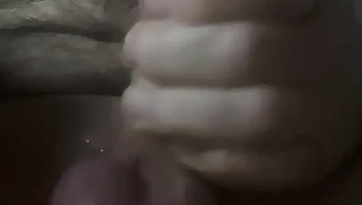 Ranni onanie se semenem v puse