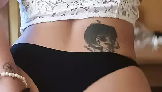 Sucking a BIG DICK of my Boyfriend until CUMS