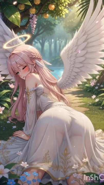 Büyük memeli hentai angel mastürbasyon yapıyor | Klip 1