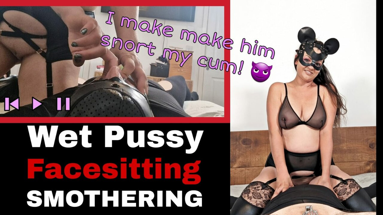Femdom ıslak kedi boğma yüz oturma facesitting flr boşalmak tükürmek fetiş horlama esaret bdsm eğitim sıfır bayan kuzgun