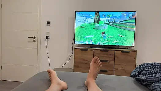 Stepmom Comes To Shut Down His Game - Then Shuts Down On His Dick Instead