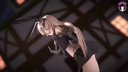 Shimakaze - ateşli dans (3 boyutlu hentai)