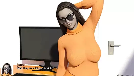 Kalbin olduğu yer: büyük memeli seksi, utangaç inek kız - ep10