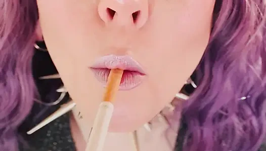 All Dangles From You Smoking Queen, Tina Snua! Close Up With Lots Of Smoke!