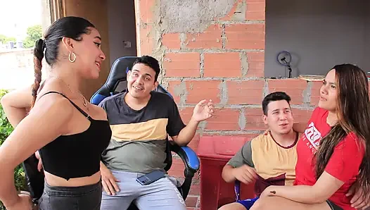 busty sister-in-law exchange amateur orgy. latinas orgy. hd porn- big tits- 18 years old