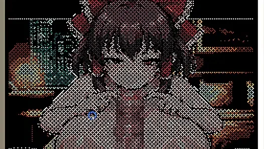 Hentai oyunu - touhou reimu pixel hentai seks animasyonu