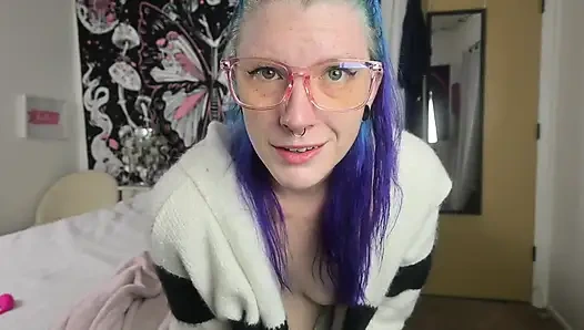 Quickie ile mastürbasyon yapıyor