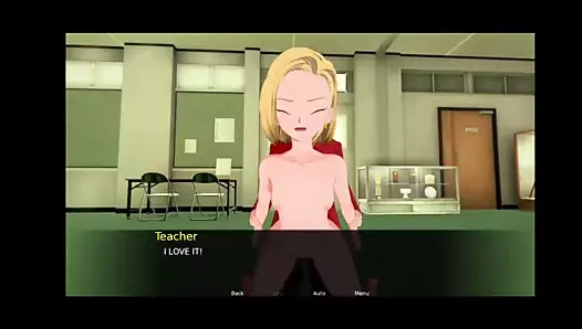 Öğrencilerin önünde öğretmenimi beceriyor ve o onlara bj veriyor