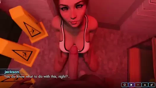 Gelecek nasıl düzeltilir #15 - Riley soyunma odasında Jackson'a elle muamele çekti ve temizlikçi kadın bir şey duydu