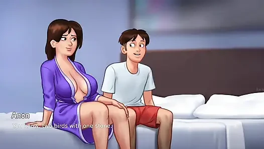 Anon Debbie'ye sürpriz bir masaj yapıyor - yaz mevsimi efsanesi oyunu