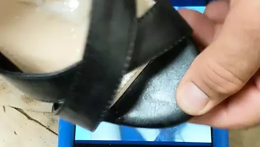 Ayakkabı sikişi tıknaz topuklu ayakkabılar